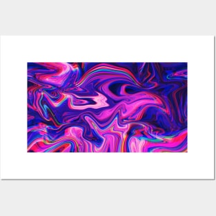 Trippy RGB Marble Posters and Art